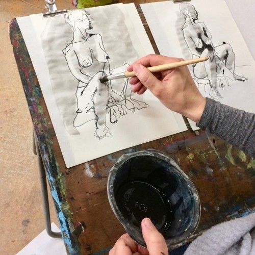 Cours Stages de dessin peinture d'après modèle vivant à l'Atelier Saint-Fargeau - Apprenez le dessin, la peinture ou la sculpture à Paris
